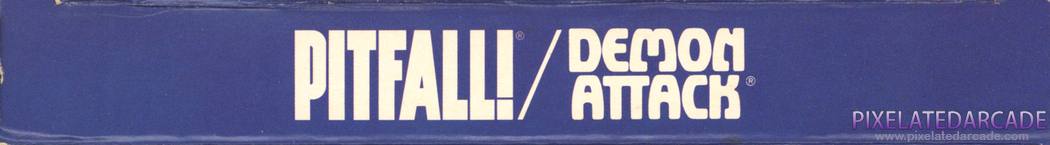 Pitfall! / Demon Attack Cover Art: Top Spine Pitfall! / Demon Attack Cover Art: Top Spine