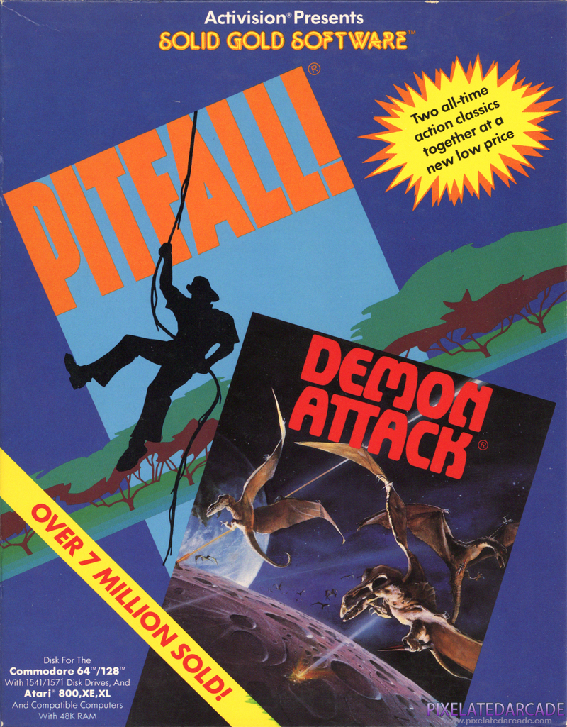 Pitfall! / Demon Attack Cover Art: Pitfall! / Demon Attack Cover Art:
