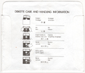 Disk Sleeve - Back