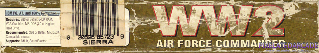WW2 Air Force Commander Cover Art: Bottom Spine WW2 Air Force Commander Cover Art: Bottom Spine