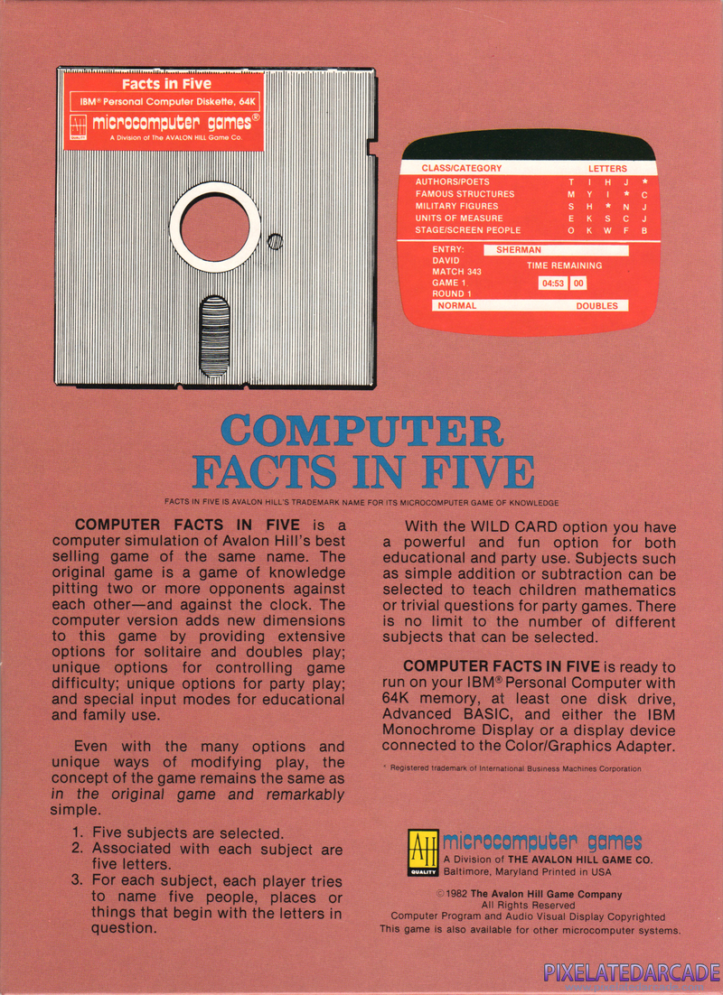 Computer Facts in Five Cover Art: Computer Facts in Five Cover Art: