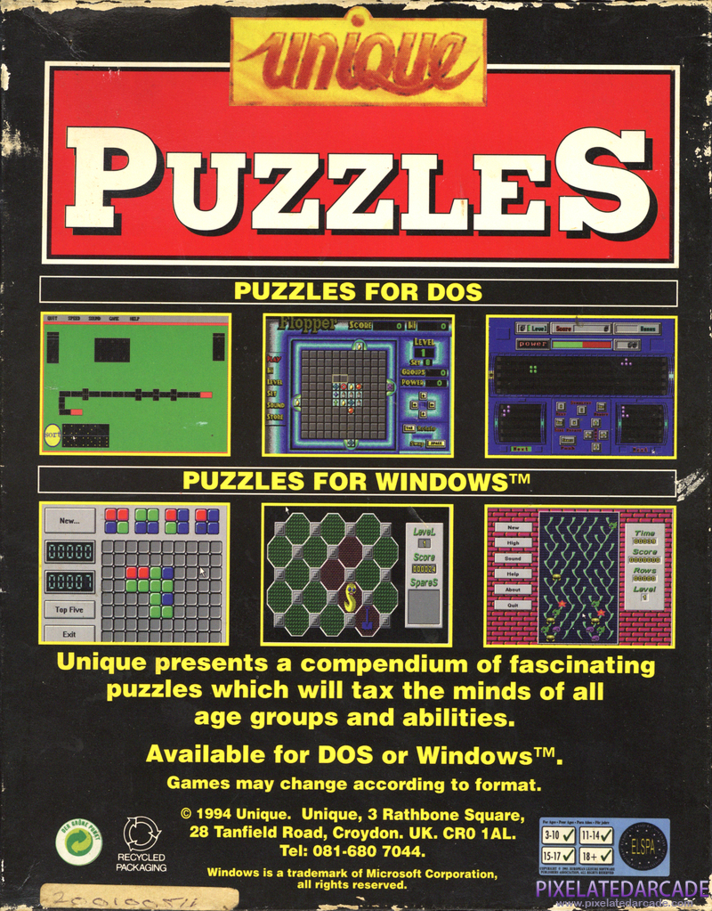 Unique Puzzles Cover Art: Unique Puzzles Cover Art:
