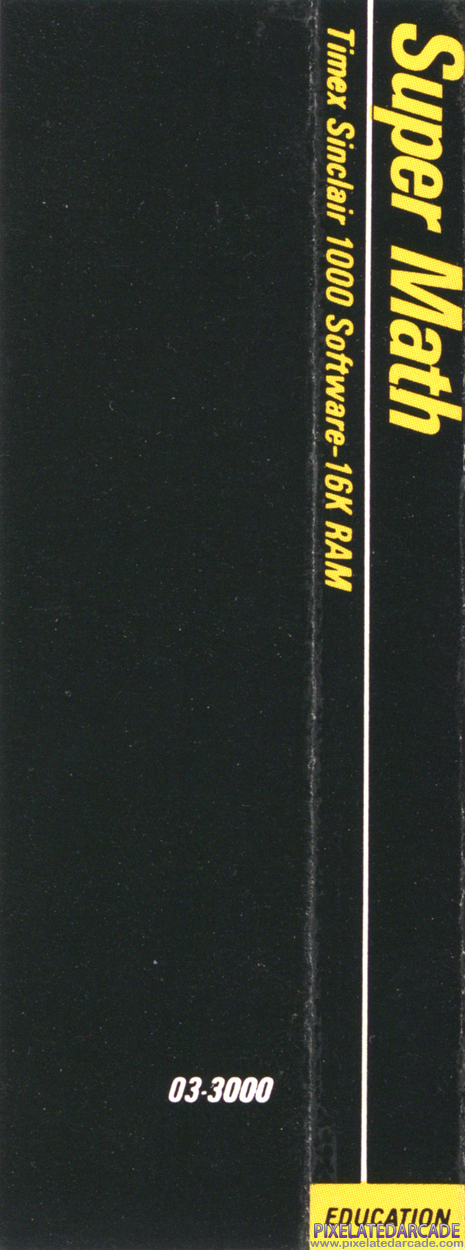 Super Math Cover Art: Back and Spine