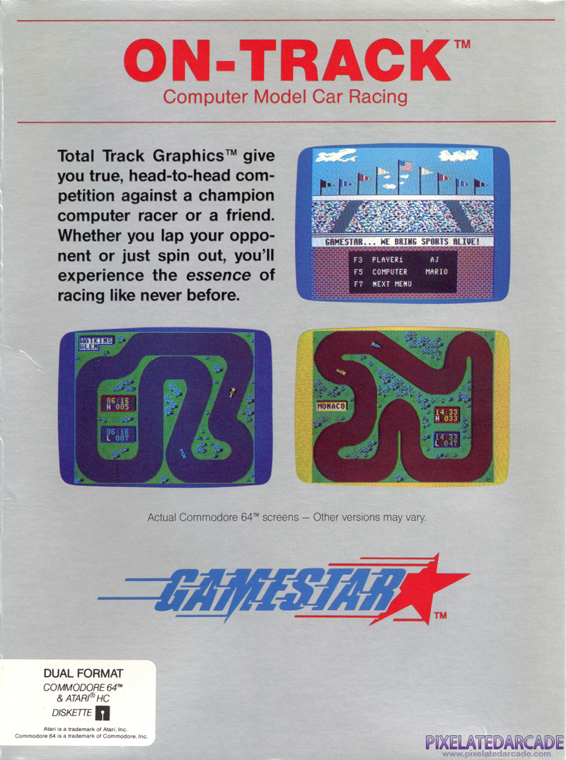 On-Track Computer Model Car Racing Cover Art: 