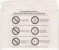 Disk Sleeve - Back