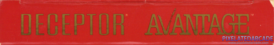 Deceptor Cover Art: Top Spine Deceptor Cover Art: Top Spine