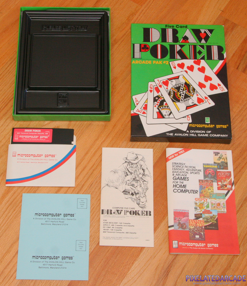Five Card Draw Poker Cover Art: Box and contents