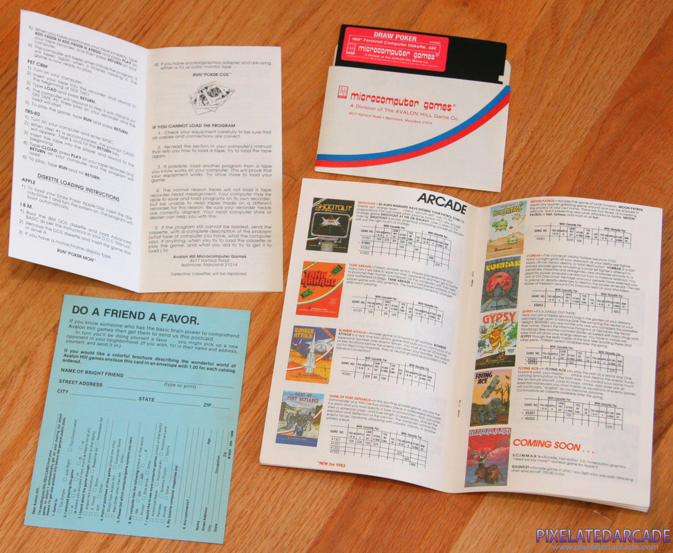 Five Card Draw Poker Cover Art: Box contents