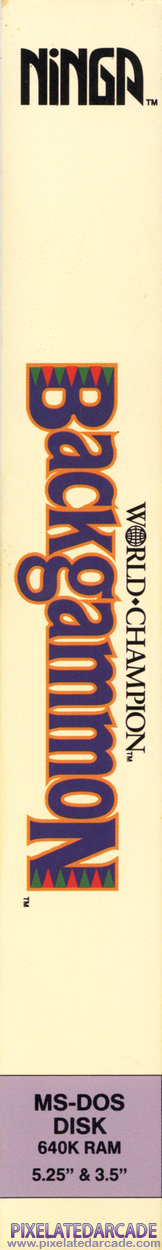 World Champion Backgammon Cover Art: Left Spine World Champion Backgammon Cover Art: Left Spine