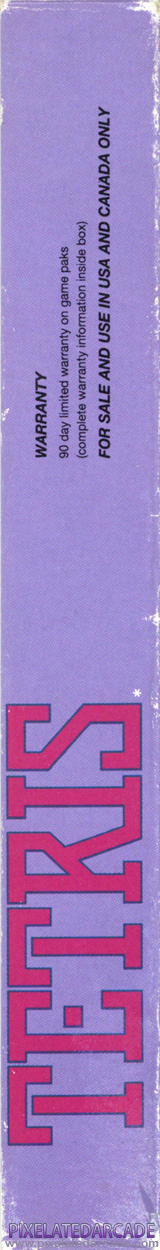 Tetris Cover Art: Right Spine Tetris Cover Art: Right Spine