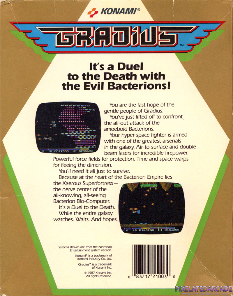 Gradius Cover Art: Gradius Cover Art: