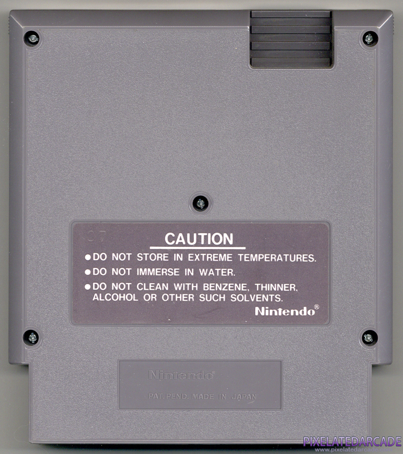 Super Mario Bros. Cover Art: Back Super Mario Bros. Cover Art: Back