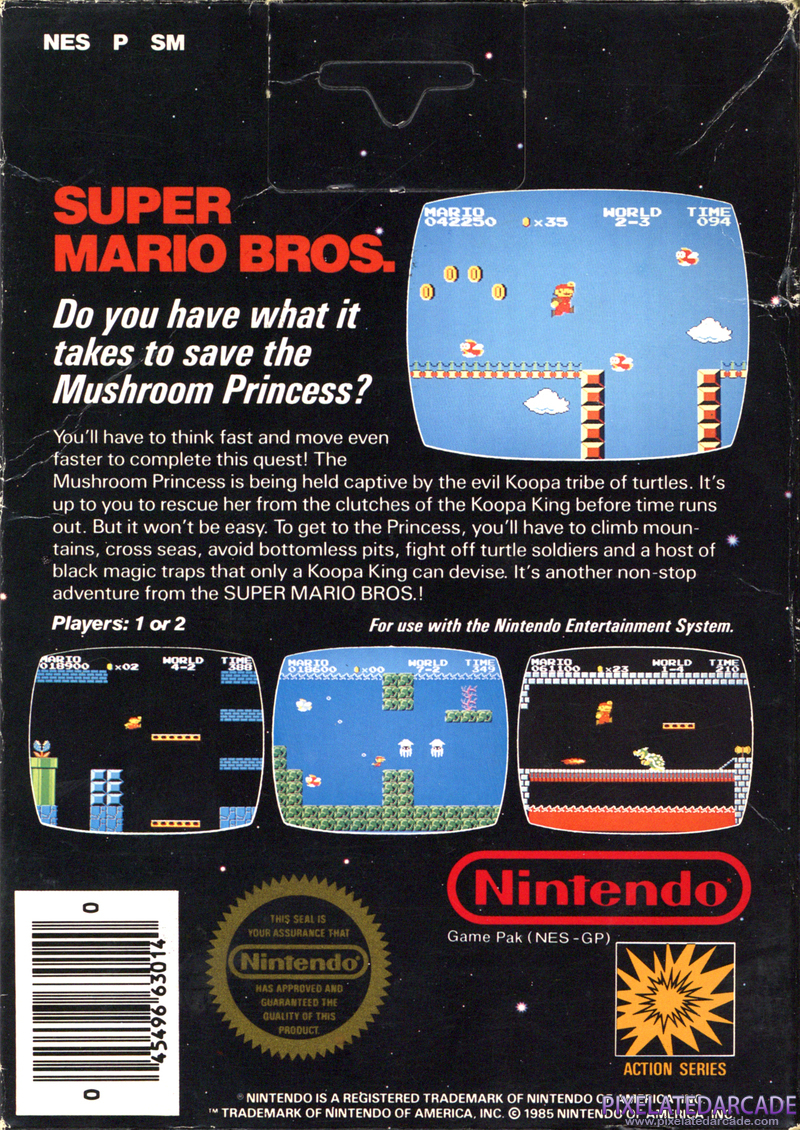 Super Mario Bros. Cover Art: Super Mario Bros. Cover Art: