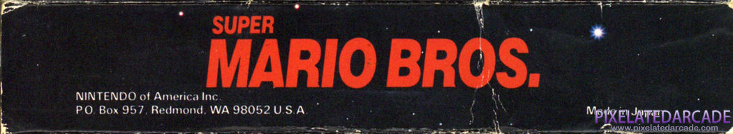 Super Mario Bros. Cover Art: Top Spine Super Mario Bros. Cover Art: Top Spine