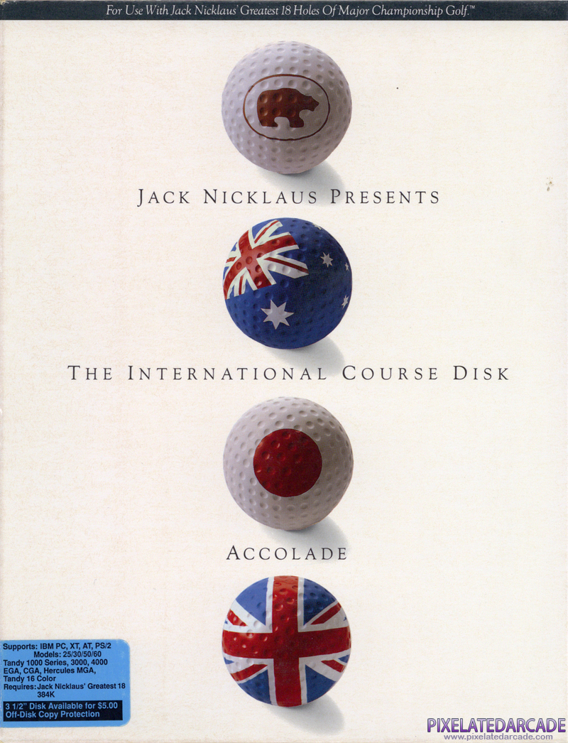 Jack Nicklaus Presents The International Course Disk Cover Art: Jack Nicklaus Presents The International Course Disk Cover Art: