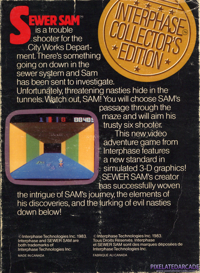 Sewer Sam Cover Art: Sewer Sam Cover Art: