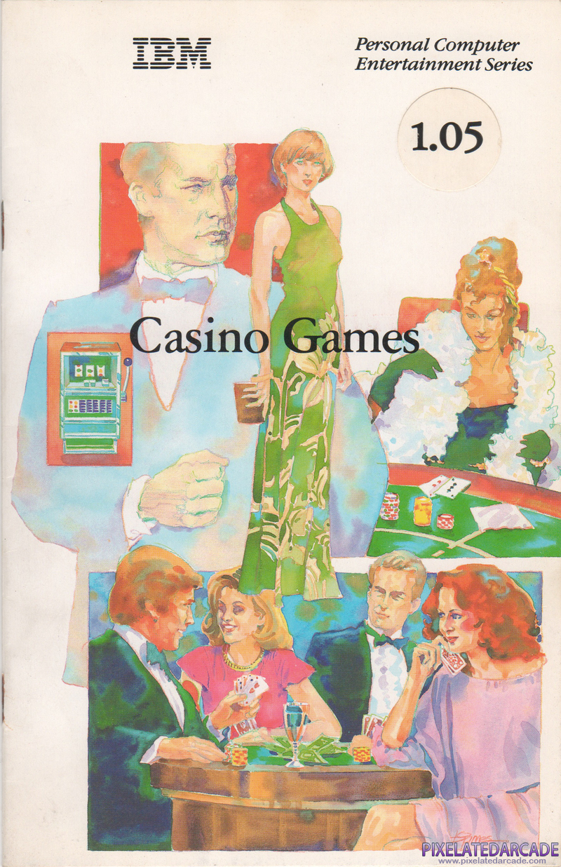 Casino Games Cover Art: Instruction Manual - Front