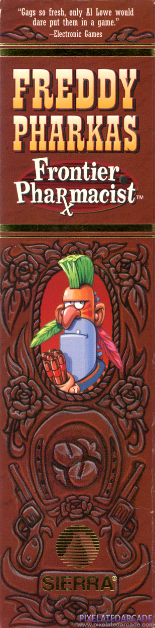 Freddy Pharkas: Frontier Pharmacist Cover Art: Right Spine Freddy Pharkas: Frontier Pharmacist Cover Art: Right Spine
