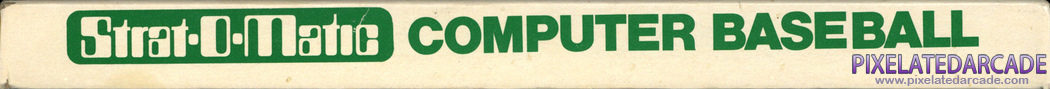 Strat-O-Matic Computer Baseball Cover Art: Top Spine Strat-O-Matic Computer Baseball Cover Art: Top Spine