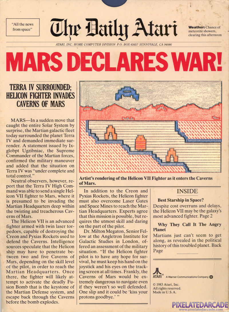 Caverns of Mars Cover Art: 
