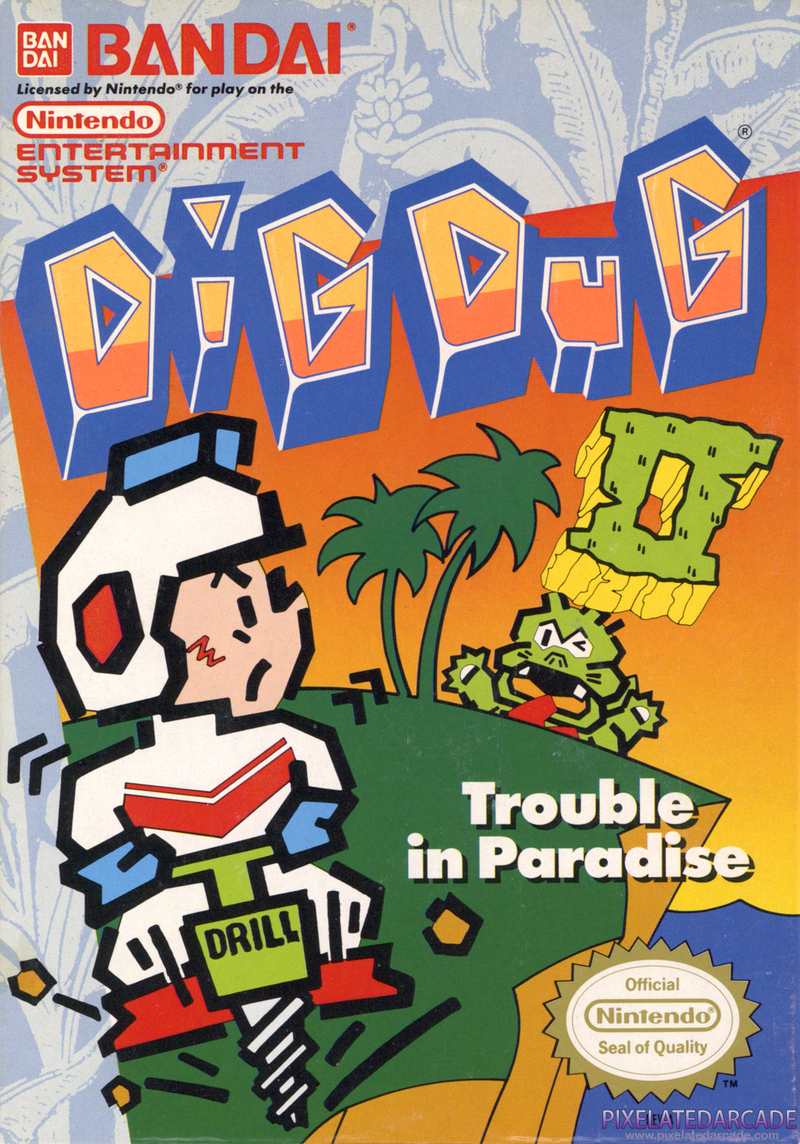Dig Dug II Cover Art: 