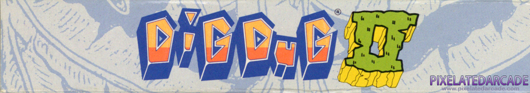 Dig Dug II Cover Art: Top Spine Dig Dug II Cover Art: Top Spine