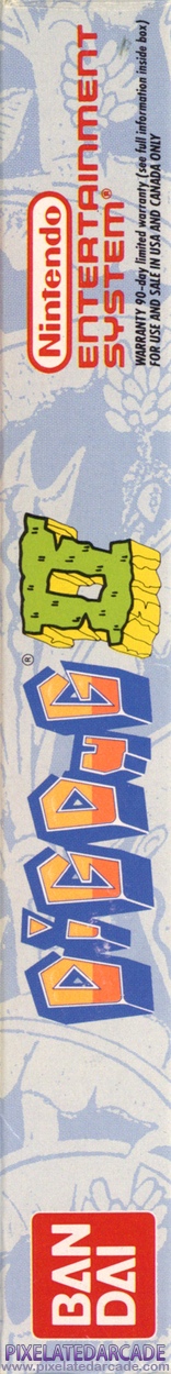 Dig Dug II Cover Art: Right Spine Dig Dug II Cover Art: Right Spine
