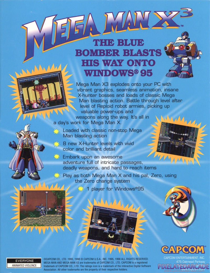 Mega Man X3 Cover Art: Mega Man X3 Cover Art: