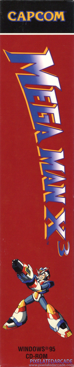Mega Man X3 Cover Art: Left Spine