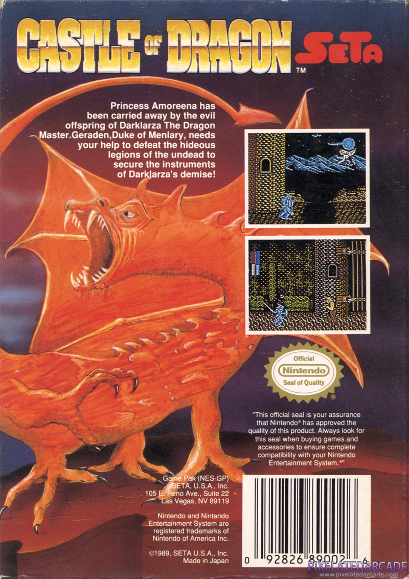 Castle of Dragon Cover Art: Castle of Dragon Cover Art: