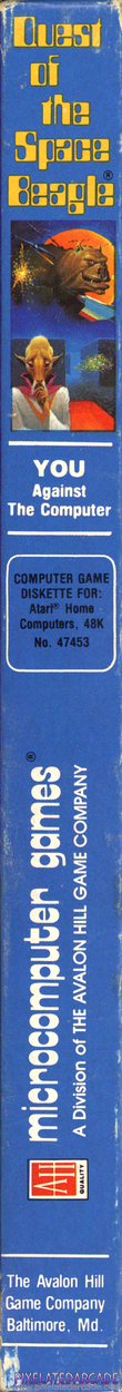Quest of the Space Beagle Cover Art: Right Spine
