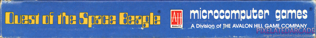 Quest of the Space Beagle Cover Art: Top Spine