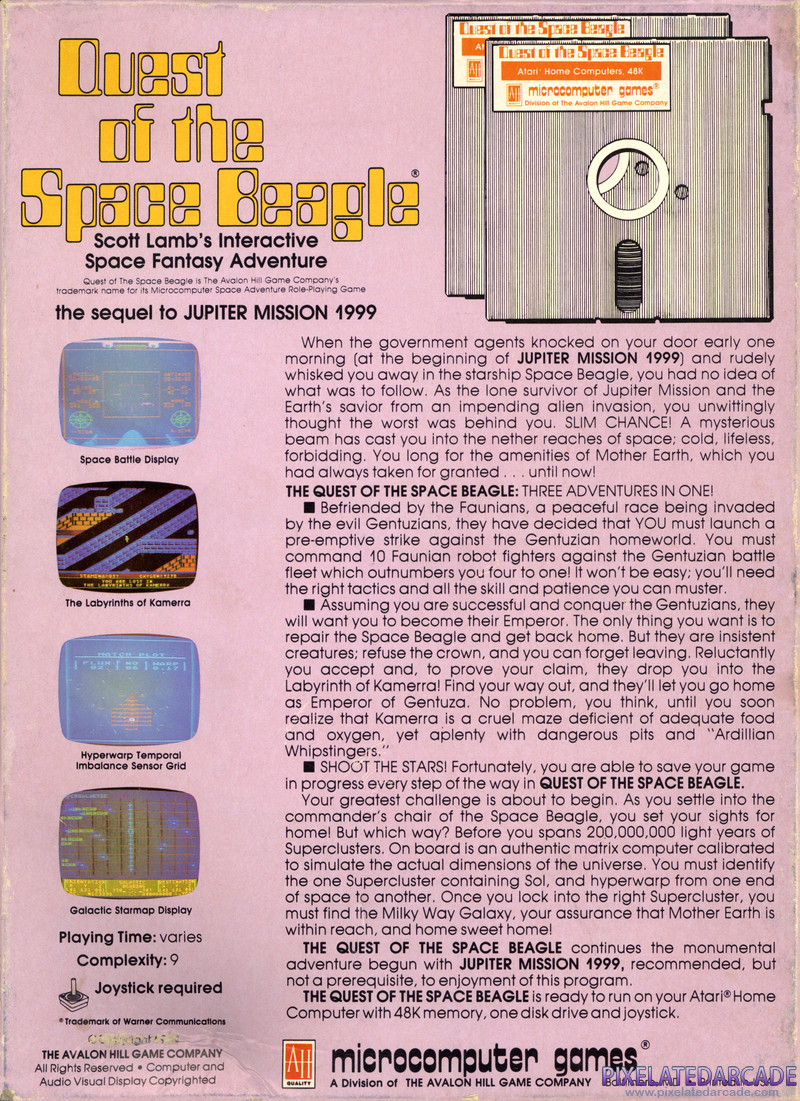 Quest of the Space Beagle Cover Art: 