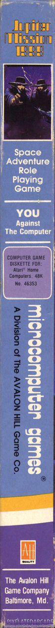 Jupiter Mission 1999 Cover Art: Left Spine Jupiter Mission 1999 Cover Art: Left Spine