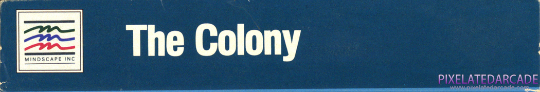 Colony, The Cover Art: Top Spine Colony, The Cover Art: Top Spine