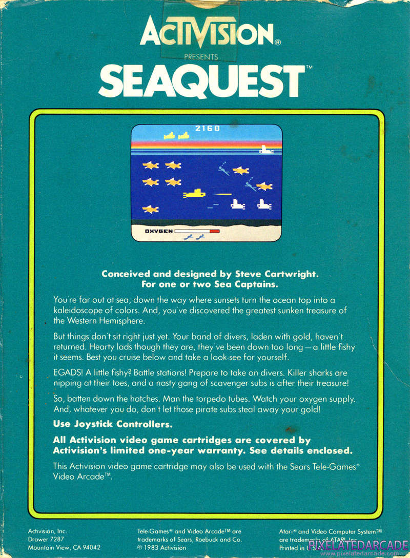 Seaquest Cover Art: Seaquest Cover Art: