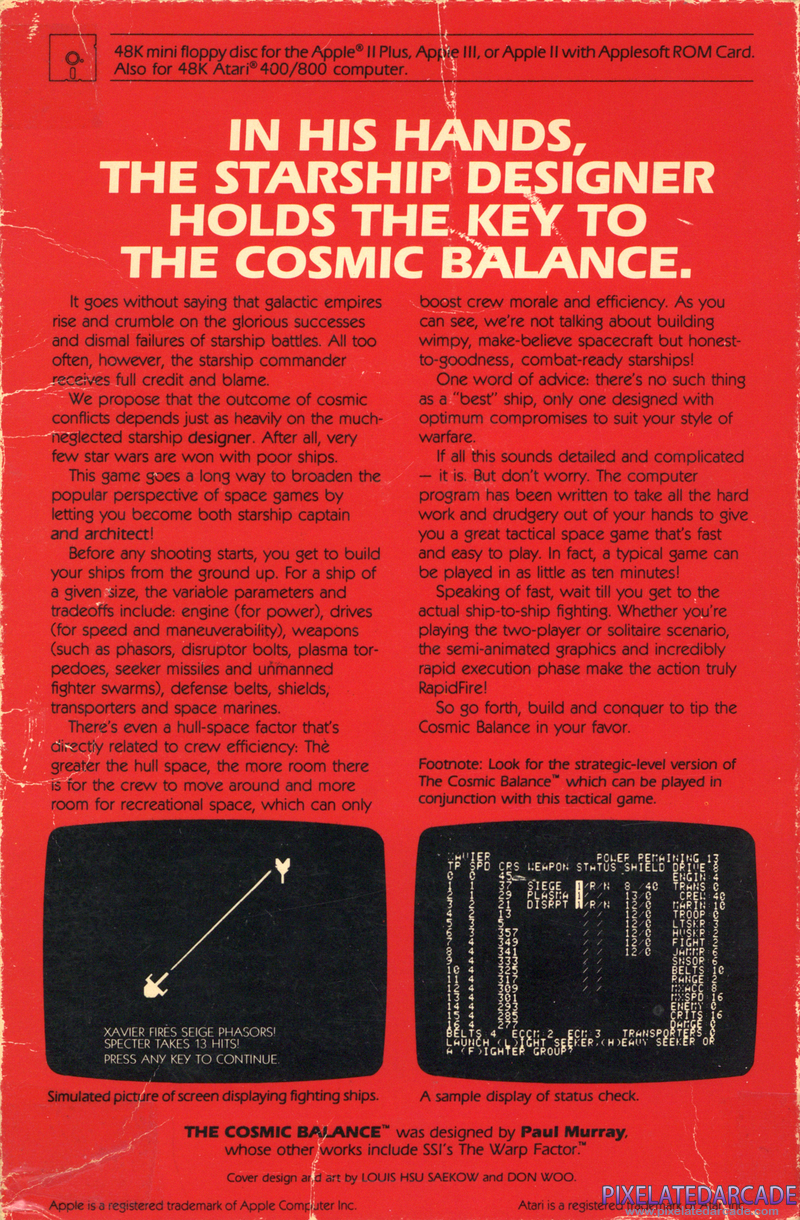 Cosmic Balance, The Cover Art: 