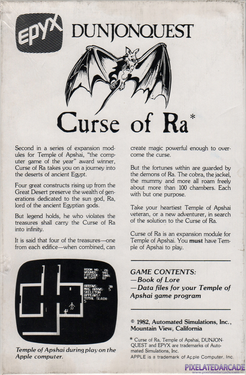 Dunjonquest: Curse of Ra Cover Art: Dunjonquest: Curse of Ra Cover Art: