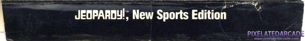 Jeopardy! New Sports Edition Cover Art: Bottom Spine