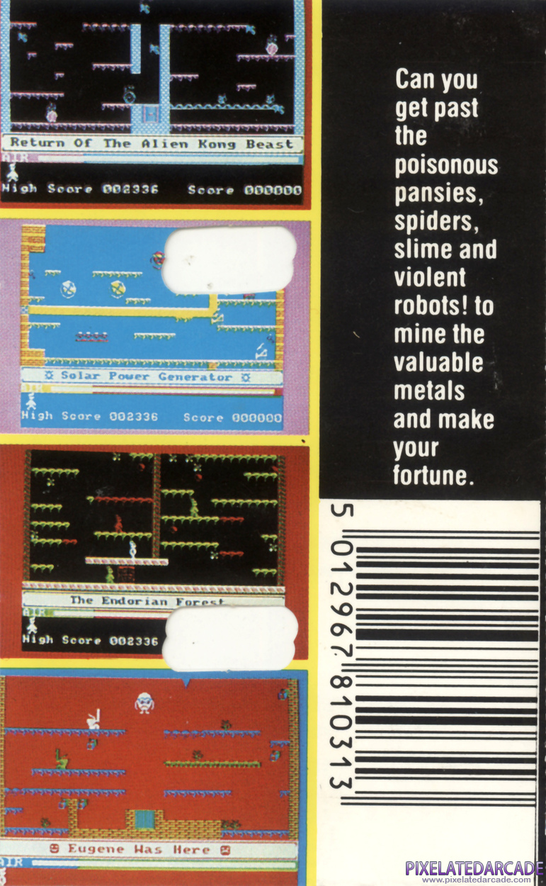 Manic Miner Cover Art: Manic Miner Cover Art: