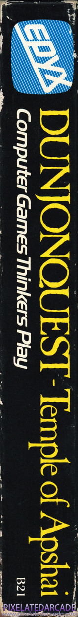 Dunjonquest: Temple of Apshai Cover Art: Left Spine Dunjonquest: Temple of Apshai Cover Art: Left Spine