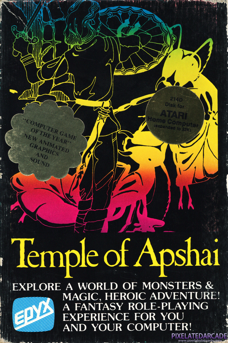Dunjonquest: Temple of Apshai Cover Art: Dunjonquest: Temple of Apshai Cover Art: