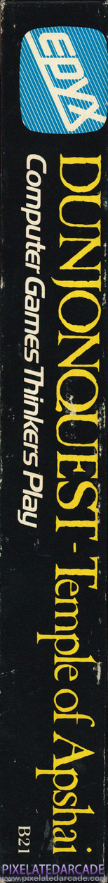 Dunjonquest: Temple of Apshai Cover Art: Left Spine Dunjonquest: Temple of Apshai Cover Art: Left Spine