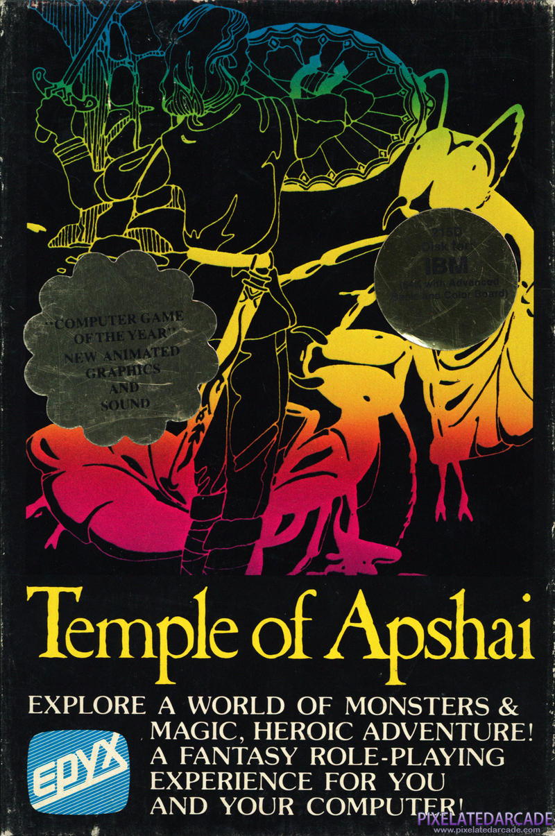 Dunjonquest: Temple of Apshai Cover Art: Dunjonquest: Temple of Apshai Cover Art: