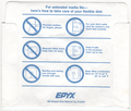 Disk Sleeve - Back