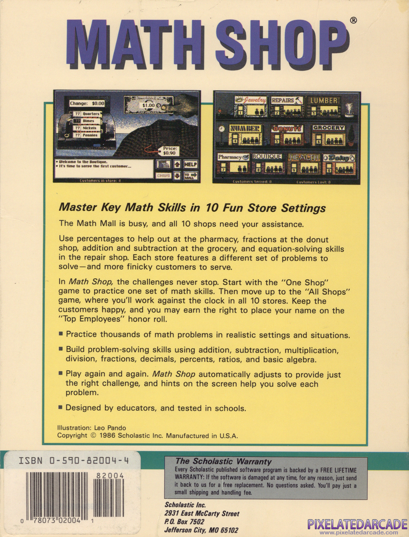 Math Shop Cover Art: Math Shop Cover Art: