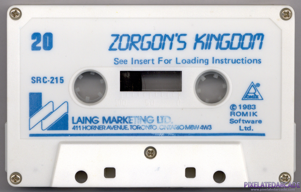 Zorgon's Kingdom Cover Art: Front Zorgon's Kingdom Cover Art: Front