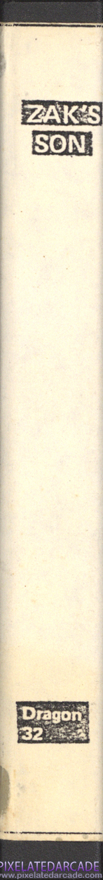 Zak's Son Cover Art: Left Spine Zak's Son Cover Art: Left Spine