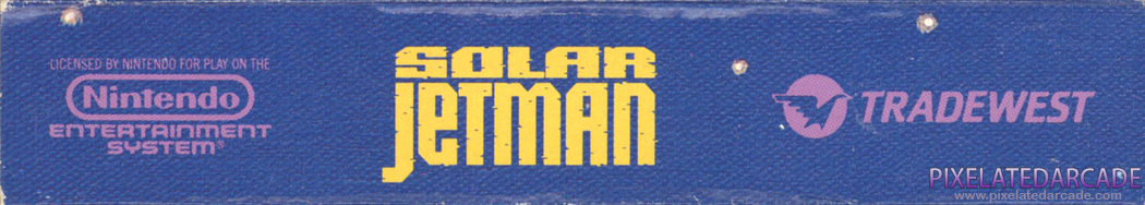 Solar Jetman: Hunt for the Golden Warpship Cover Art: Top Spine Solar Jetman: Hunt for the Golden Warpship Cover Art: Top Spine