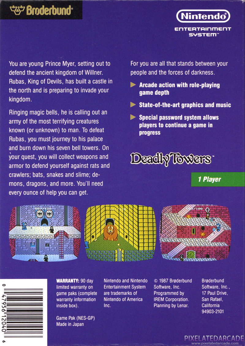 Deadly Towers Cover Art: Deadly Towers Cover Art: